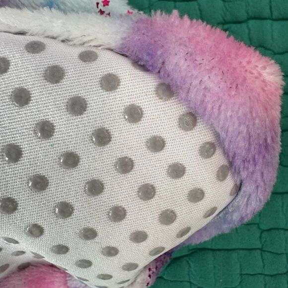 The Children's Place Pajamas Footed Fleece Size 5T Unicorn Sparkly Purple Pink - Picture 8 of 16